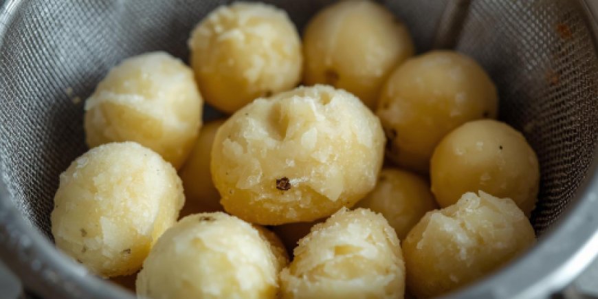 Remove the potato skins.