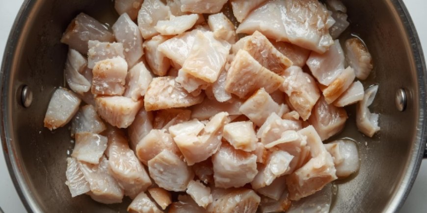 Poach the smoked fish.