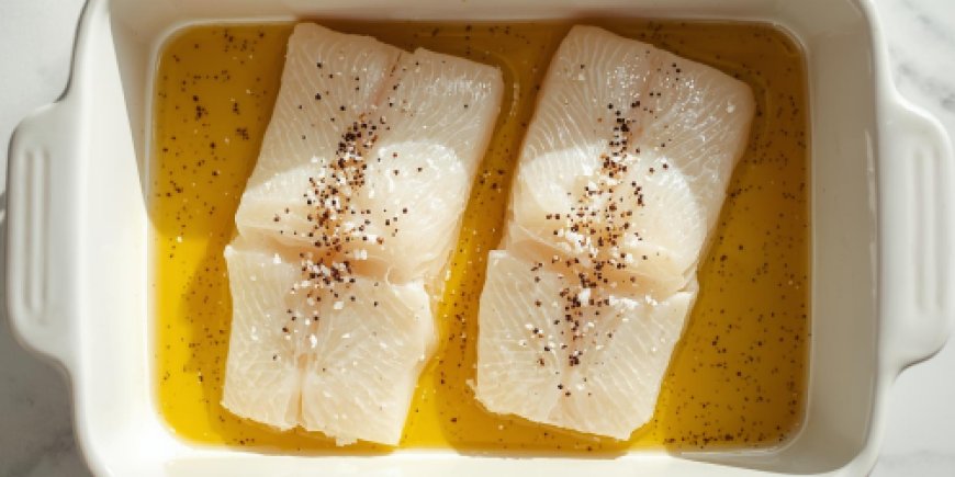 Pat the cod fillets.