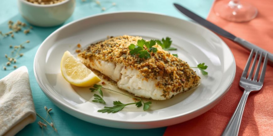 Herb-Crusted Baked Cod Recipe with Images