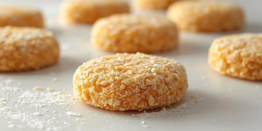 Coat the fish cakes.