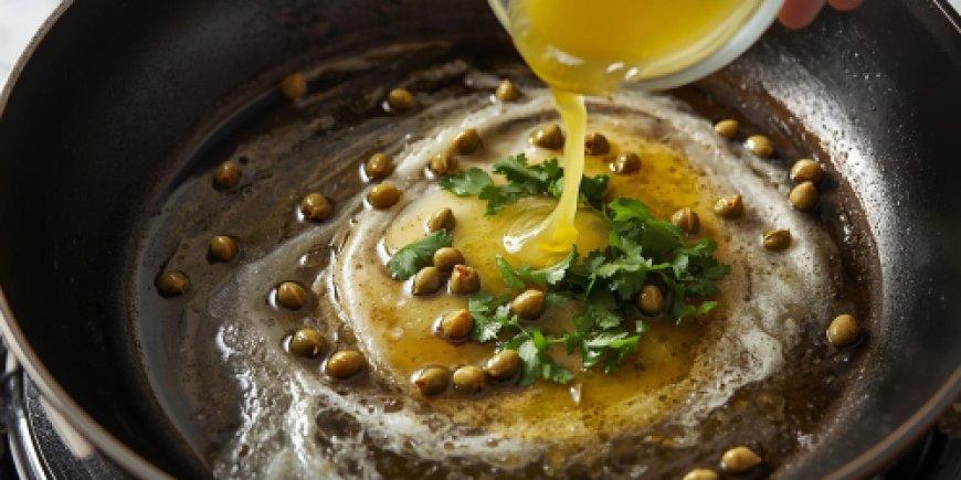 Prepare the caper dressing.