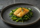 Pan Fried Sole with Rocket and Broad Beans Recipe