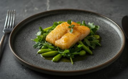 Pan Fried Sole with Rocket and Broad Beans Recipe