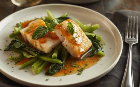 Garlic and Ginger Barramundi with Pak Choi Recipe