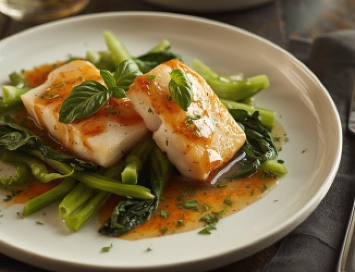 Garlic and Ginger Barramundi with Pak Choi Recipe