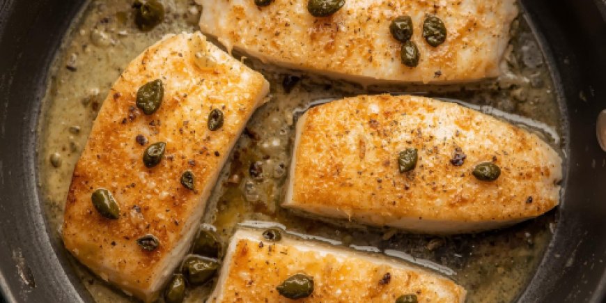 Add the capers and lemon.