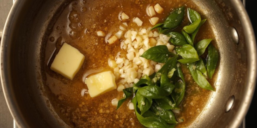 Make the garlic ginger lemon butter.