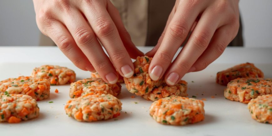 Shape the fishcakes.