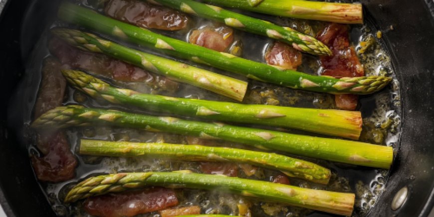 Cook the asparagus.