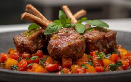 Noisettes of Lamb with Baby Ratatouille Recipe