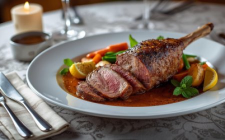 Roast Leg of Lamb with Mint, Lemon and Cumin Recipe