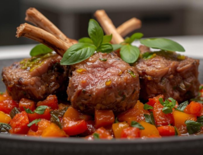 Noisettes of Lamb with Baby Ratatouille Recipe