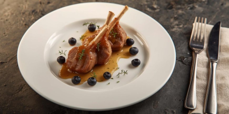 Lamb Rosettes with Thyme and Blueberries Recipe