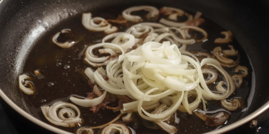 Cook the onions.