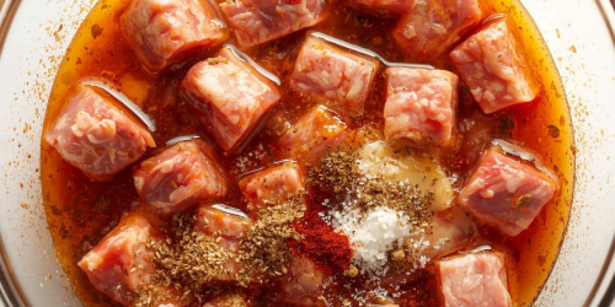 Marinate the lamb.