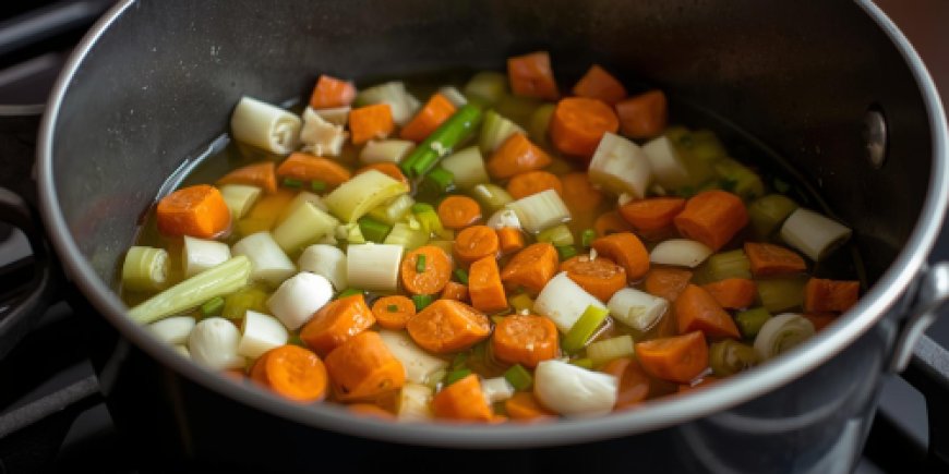 Cook the vegetables.