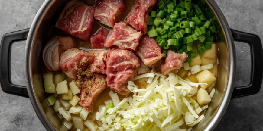 Layer the stew.