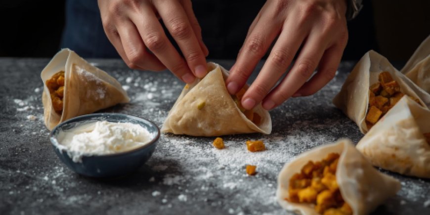 Fill in the samosa.