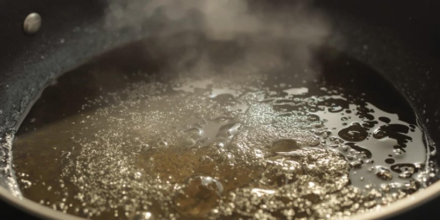 Heat the oil.