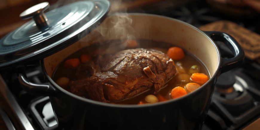 Add stock and roast.